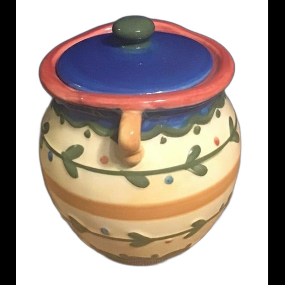 Cookie Jar from Boston Warehouse Trading Corp - 6" tall 5 " wide - Multicolor - Picture 2 of 4